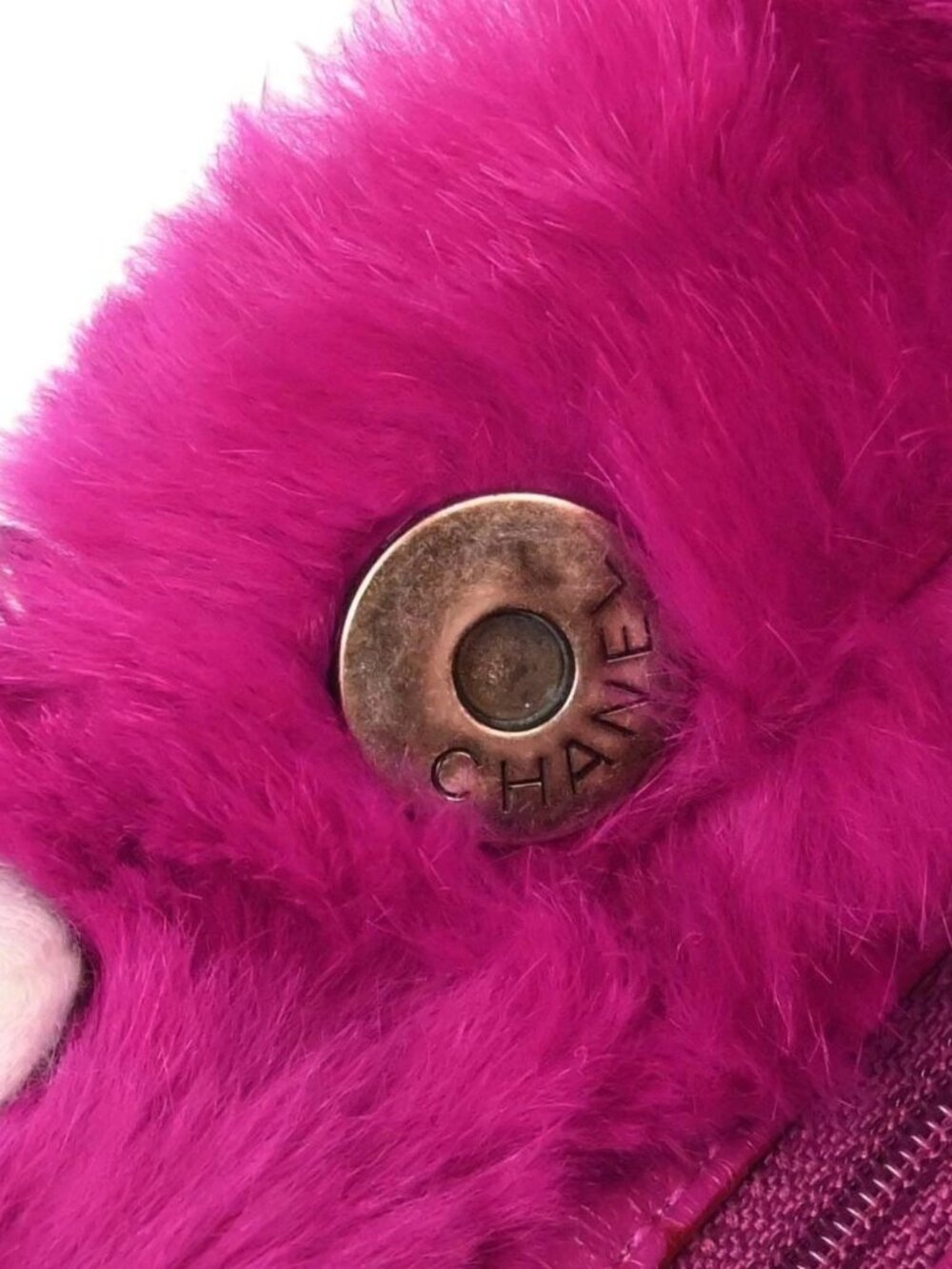 Chanel Pink Rabbit Fur Tote Handbag - Picture 14 of 16